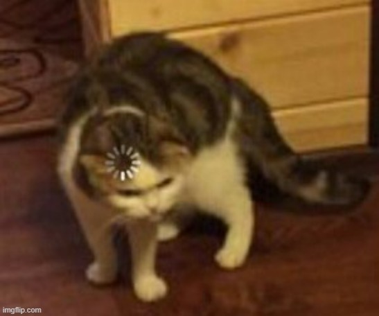 Batim fakes PTSD..? IM GONNA FUCKING KILL THAT RETARDED CUNT I SWEAR TO FUCKING GOD | image tagged in loading cat | made w/ Imgflip meme maker