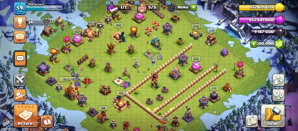 My goofy ahh clash of clans village | made w/ Imgflip meme maker
