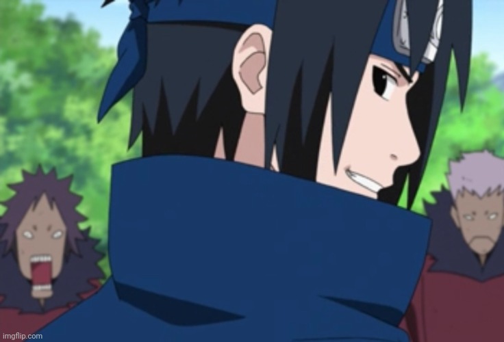 Grinning Sasuke | image tagged in grinning sasuke | made w/ Imgflip meme maker