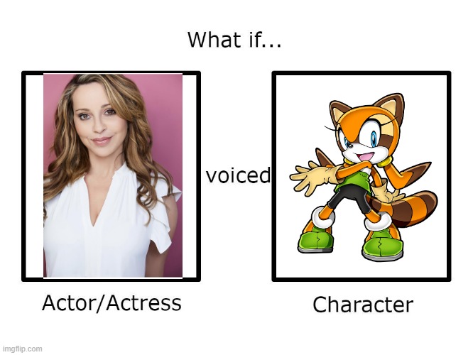 What if Tara Strong voiced Marine the raccoon | image tagged in what if this actor or actress voiced this character,tara strong,marine the raccoon,sonic the hedgehog,sega,sonic | made w/ Imgflip meme maker