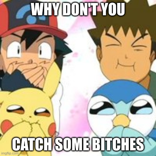 Pokemon GO | WHY DON'T YOU; CATCH SOME BITCHES | image tagged in pokemon go | made w/ Imgflip meme maker