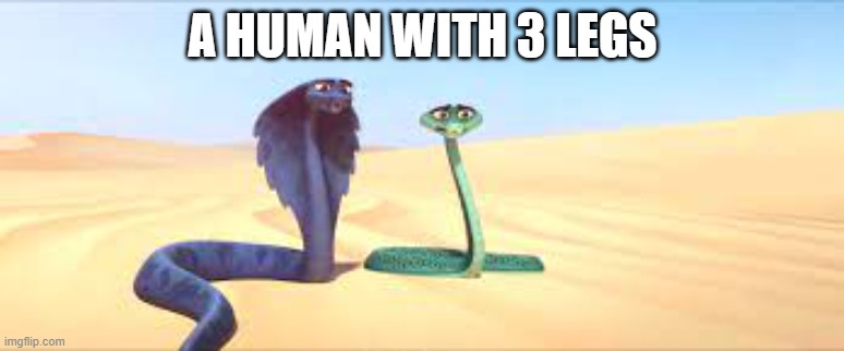 sfdfdfsdfsd | A HUMAN WITH 3 LEGS | image tagged in sahara 2017 disturbing your thing | made w/ Imgflip meme maker