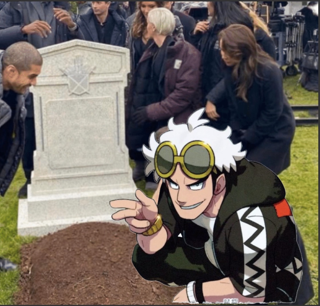 High Quality Guzma Grave Blank Meme Template