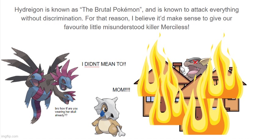 When hydreigon gets merciless: | made w/ Imgflip meme maker
