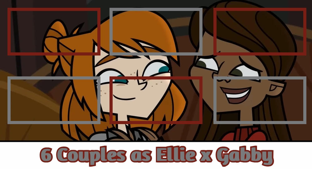 High Quality 6 Couples as Ellie x Gabby Blank Meme Template