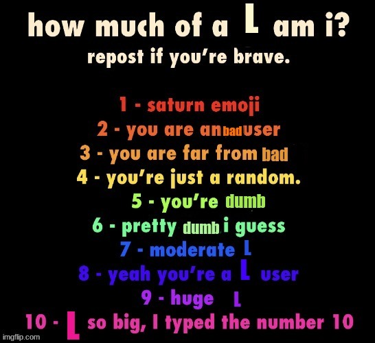 10 ofc | image tagged in how much of a l i am | made w/ Imgflip meme maker
