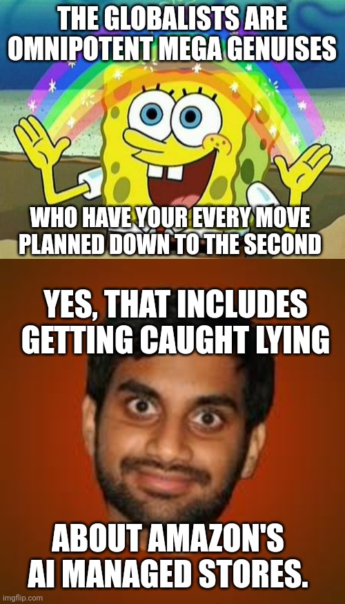 Image tagged in spongebob rainbow,indian guy