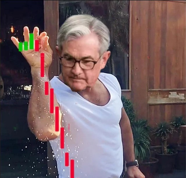 Inflation salt bae jerome powell Blank Meme Template