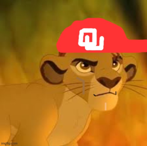 oklahoma'd simba | image tagged in kion crybaby | made w/ Imgflip meme maker