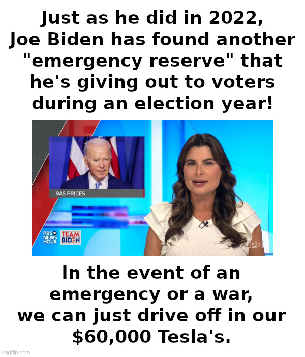 This Just In from PBS! | image tagged in your tax dollars at work,pbs,applauds,joe biden,emergency,reserve | made w/ Imgflip meme maker
