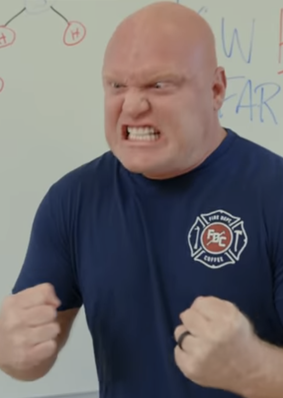Firefighter rage Blank Meme Template