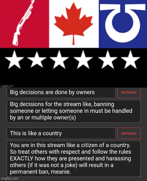 Owners, are these rules appropriate/approved? And yay we actually used the flag for a decision | image tagged in inner_circle announcement template | made w/ Imgflip meme maker