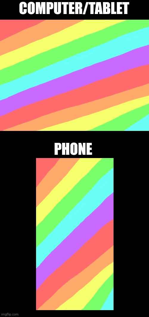 Screenshot to claim | COMPUTER/TABLET; PHONE | image tagged in rainbow,free wallpaper,art,digital art | made w/ Imgflip meme maker