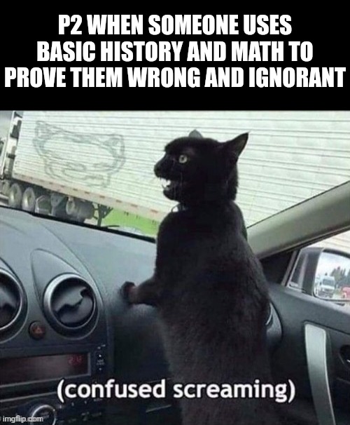P2 WHEN SOMEONE USES BASIC HISTORY AND MATH TO PROVE THEM WRONG AND IGNORANT | made w/ Imgflip meme maker