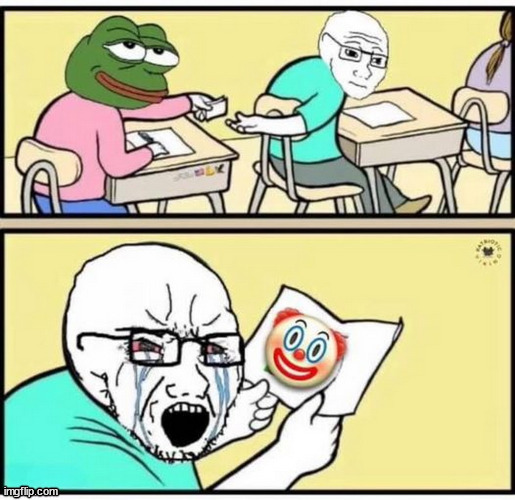 It's a clown world... libs are triggered by clown emoji... | image tagged in libs,super,triggered,by clown emoji | made w/ Imgflip meme maker