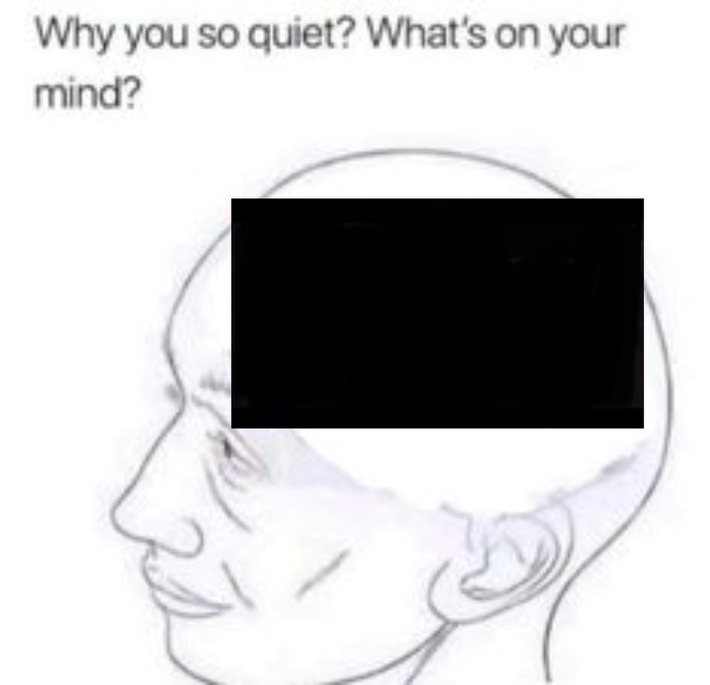 What’s on your mind Blank Meme Template