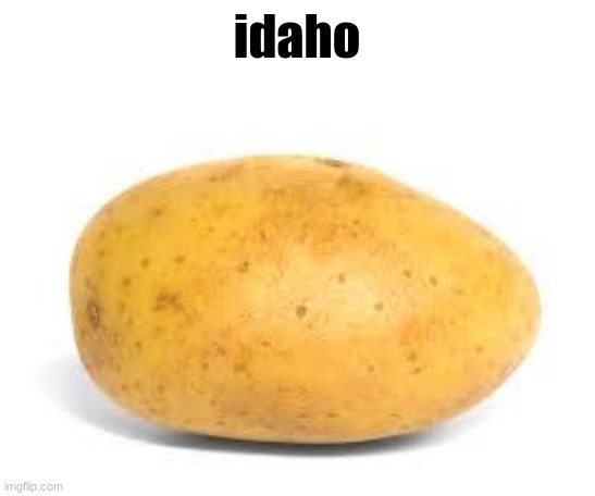 state slander 12 | idaho | image tagged in potato | made w/ Imgflip meme maker