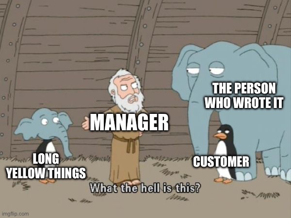 What the hell is this? | LONG YELLOW THINGS THE PERSON WHO WROTE IT CUSTOMER MANAGER | image tagged in what the hell is this | made w/ Imgflip meme maker
