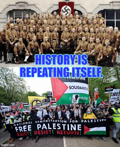 It isn't just that they hate Jews but they hate Jews and support tyranny. | HISTORY IS REPEATING ITSELF. | image tagged in modern brown shirts,why the hate,modern nazis | made w/ Imgflip meme maker