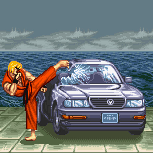 street fighter car Blank Meme Template