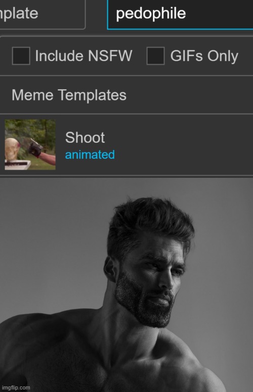 image tagged in giga chad | made w/ Imgflip meme maker