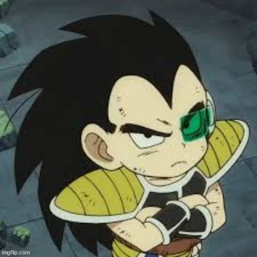 raditz tiny | image tagged in raditz tiny | made w/ Imgflip meme maker