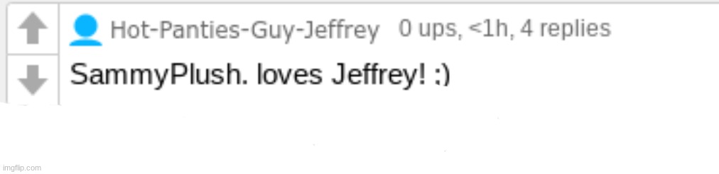 since when did jeffrey learn how to comment??? | made w/ Imgflip meme maker