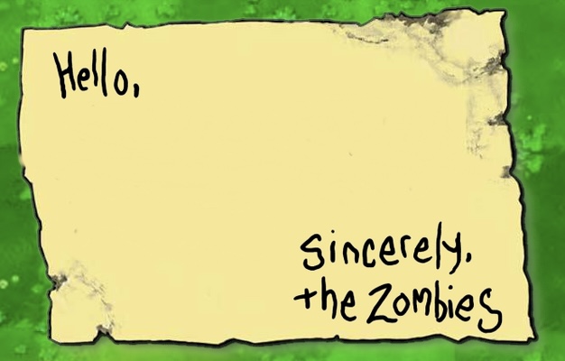 High Quality PvZ Note Blank Meme Template