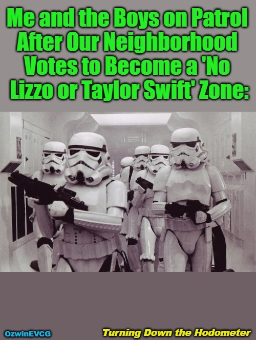 Turning Down the Hodometer | image tagged in stormtroopers,memes,pop culture,funny,hodometer,neighborhood watch | made w/ Imgflip meme maker