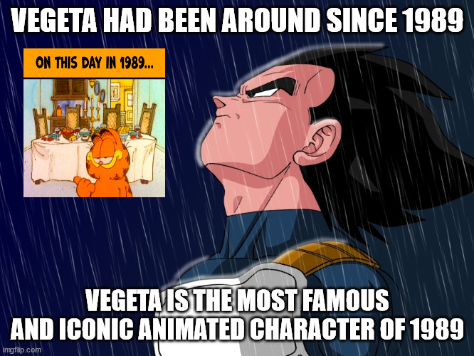 High Quality vegeta since 1989 Blank Meme Template