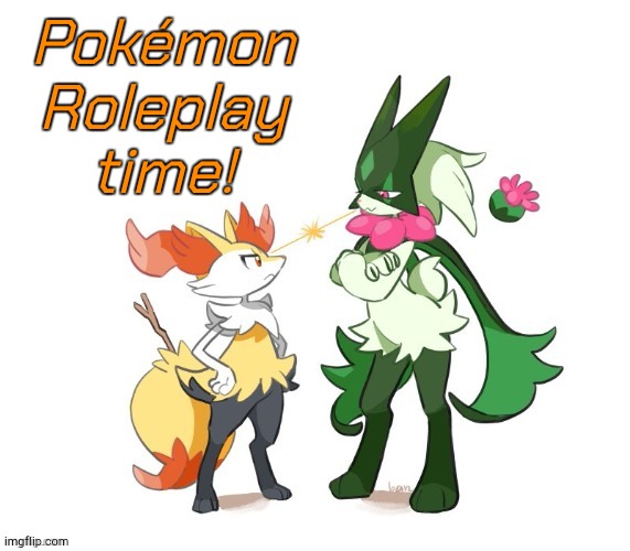 Let me be the evolution of my namesake. | Pokémon Roleplay time! | image tagged in braixen and meowscarada | made w/ Imgflip meme maker