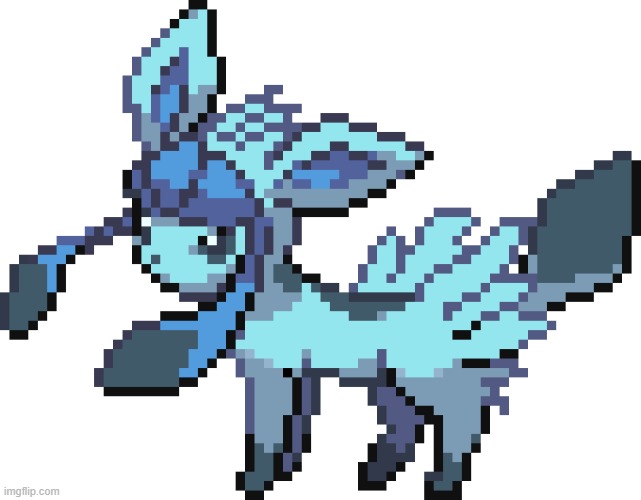 Spiky Glaceon | image tagged in spiky glaceon | made w/ Imgflip meme maker