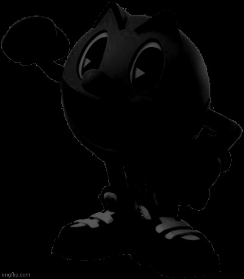 The pac is black | image tagged in the real pacman | made w/ Imgflip meme maker