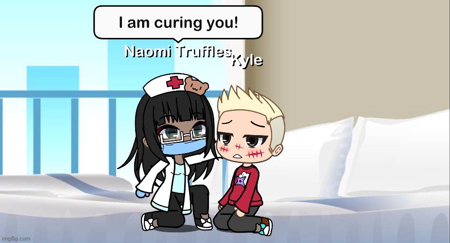 Naomi Truffles is curing a boy suffering from severe Deikmann syndrome. | image tagged in pop up school 2,pus2,x is for x,naomi truffles,deikmann,hospital | made w/ Imgflip meme maker