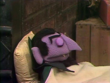 High Quality Count von Count Sleeping Blank Meme Template