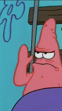 High Quality Patrick Angry Blank Meme Template