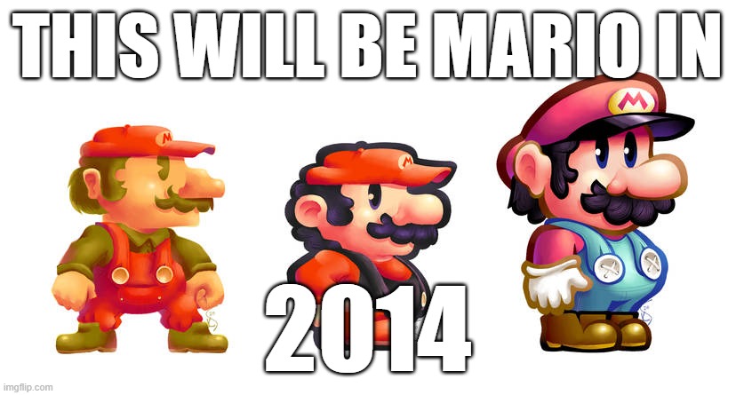 THIS WILL BE MARIO IN; 2014 | made w/ Imgflip meme maker