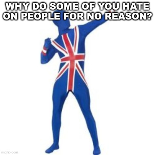 WHY DO SOME OF YOU HATE ON PEOPLE FOR NO REASON? | image tagged in n | made w/ Imgflip meme maker