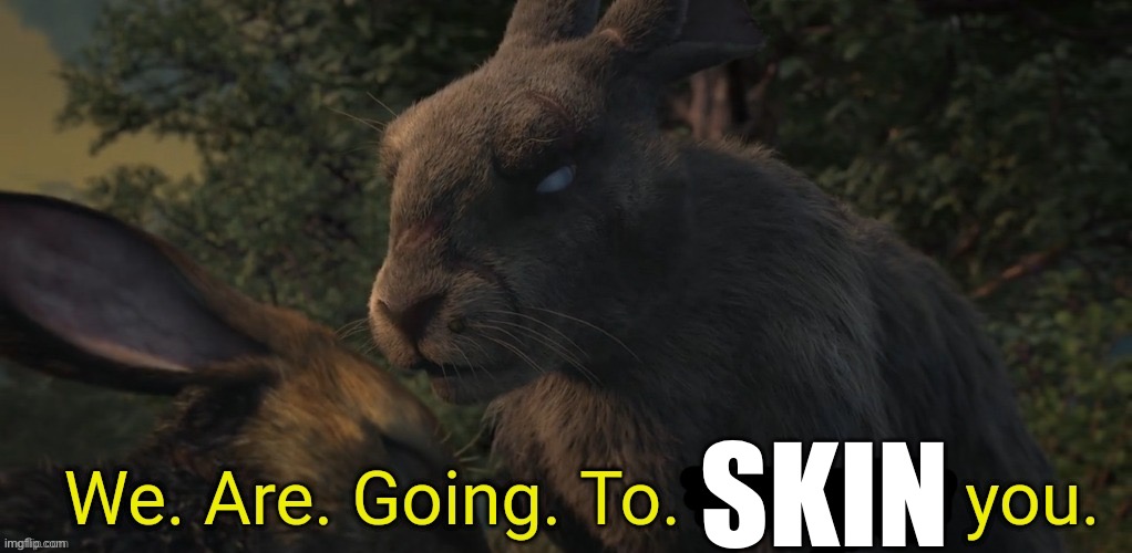 We. Are. Going. To. Destroy You | SKIN | image tagged in we are going to destroy you | made w/ Imgflip meme maker