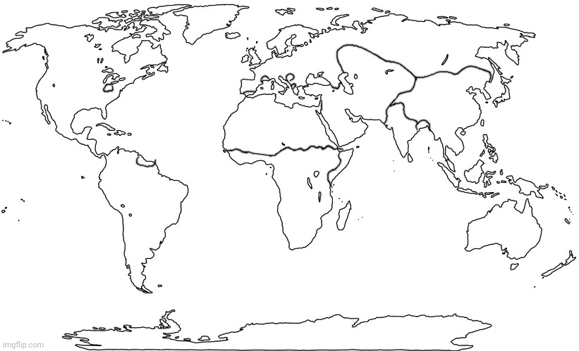 Nothing wrong here | image tagged in world map blank | made w/ Imgflip meme maker