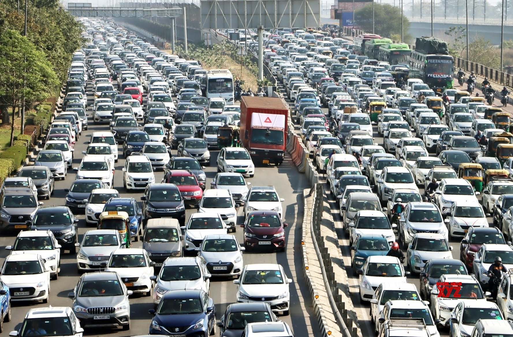 Traffic jam Blank Meme Template