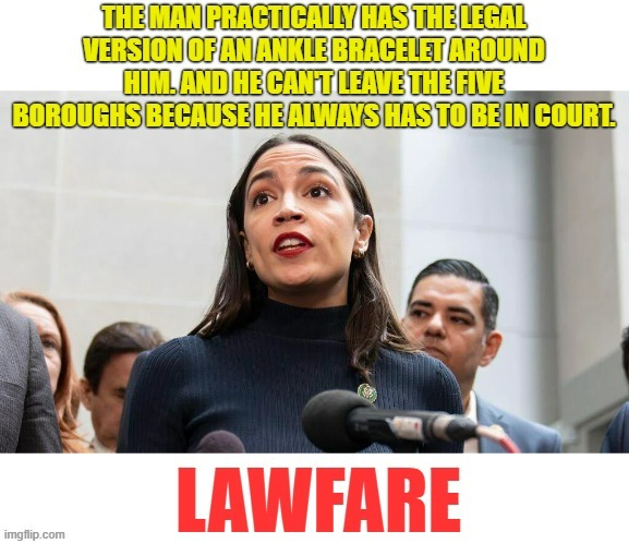 AOC Saying The Quiet Part Out Loud | image tagged in memes,aoc,trump,trial,candidate,suppression | made w/ Imgflip meme maker