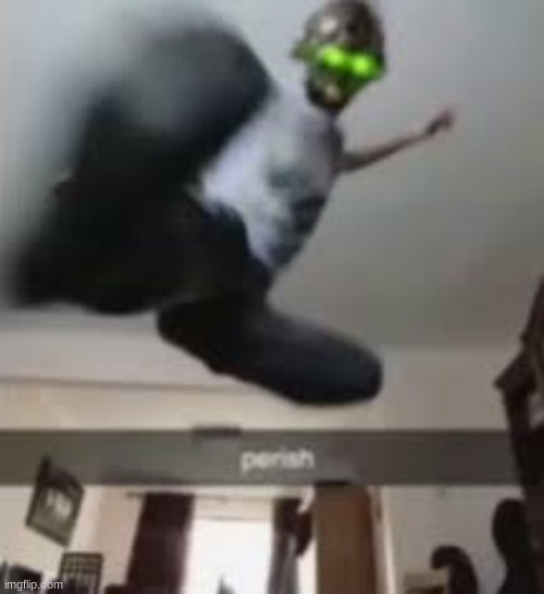 perish. | image tagged in cloaker perish | made w/ Imgflip meme maker