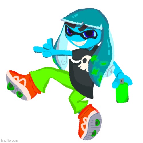 Skatez Squidzy art | image tagged in skatez squidzy art | made w/ Imgflip meme maker