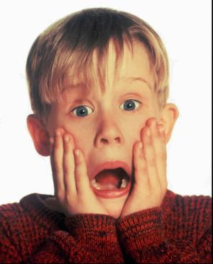 High Quality Home Alone Kid  Blank Meme Template