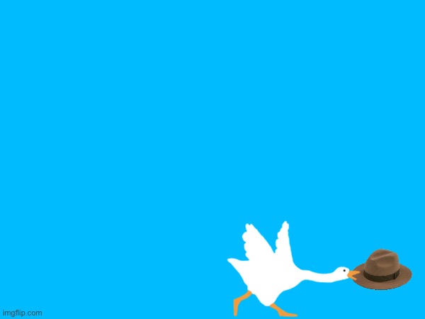 A goose stole the Travelers’ hat | made w/ Imgflip meme maker