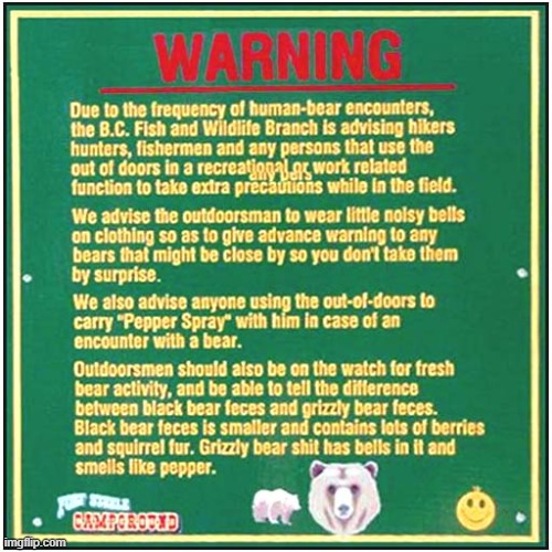 Tourists - Know Your Bears ! | image tagged in bears,brown bears,grizzly bear,tourists,eaten,dark humour | made w/ Imgflip meme maker