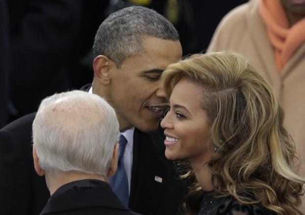 Obama crushin' on Beyonce Blank Meme Template