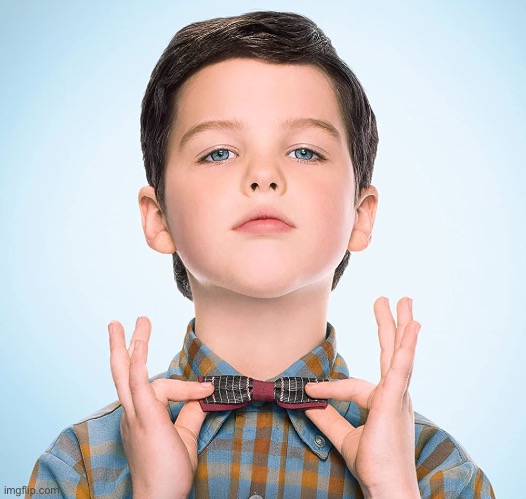 young sheldon | image tagged in young sheldon | made w/ Imgflip meme maker