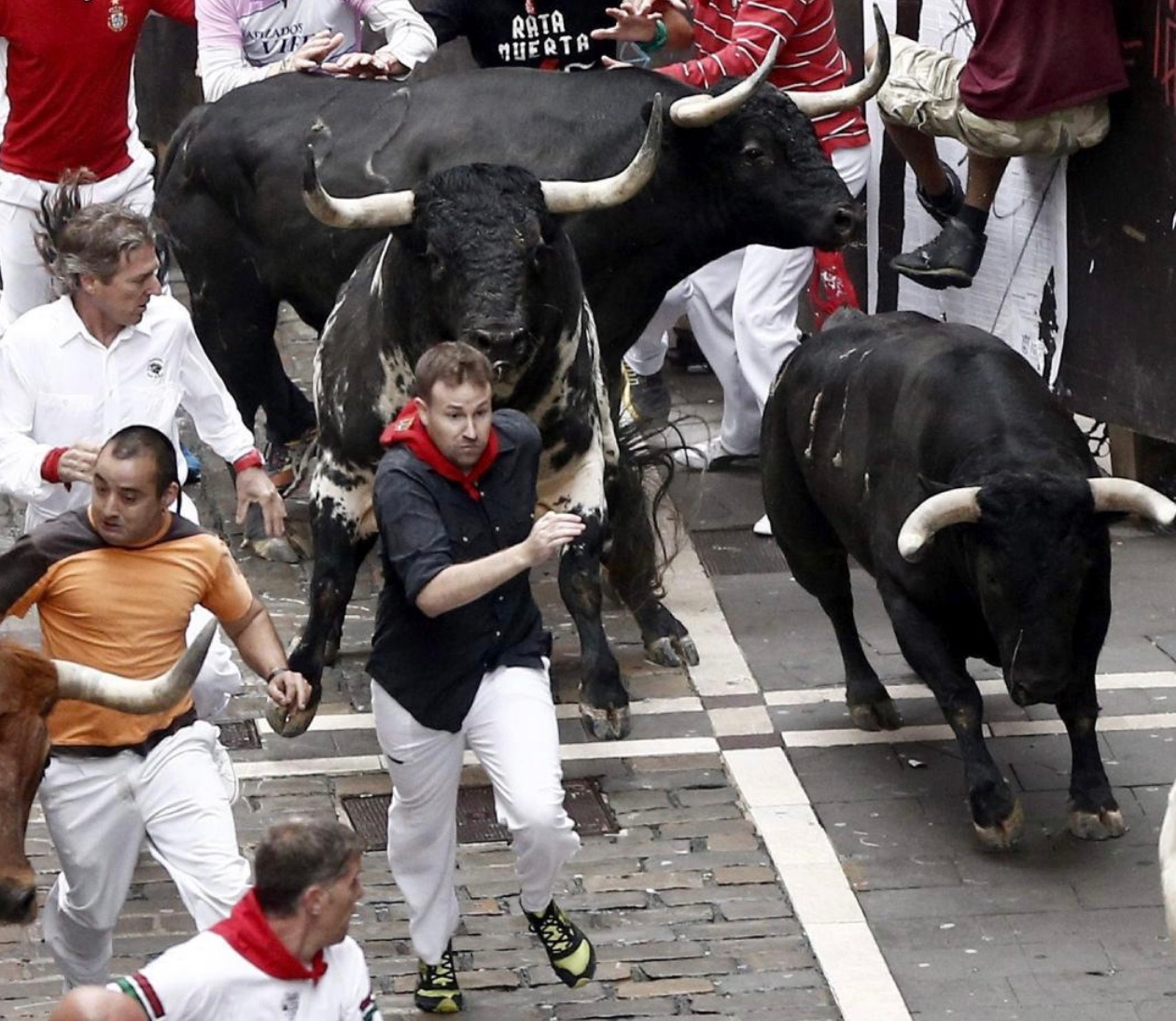 High Quality Running with the Bulls Blank Meme Template
